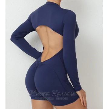 Гладкий комбенизон Shorts Body Crop Top model 70